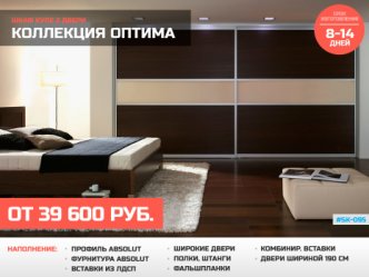 встроенный шкаф купе в спальню под заказ фото