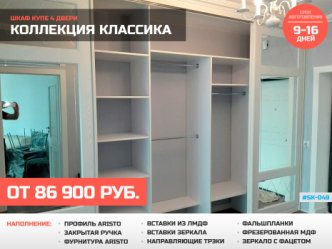 шкаф купе глубина 60 см встроенный классика