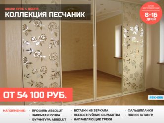 шкаф купе зеркало в спальню под заказ